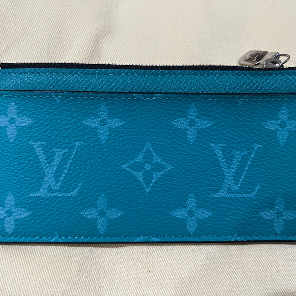Louis Vuitton Teal Monogram Card Holder